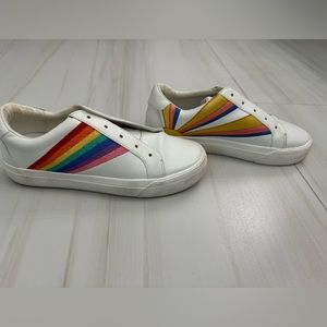 Gianni Bini day shoes.Sith rainbows and sunsets.